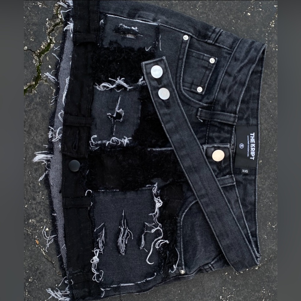 custom made denim skirt